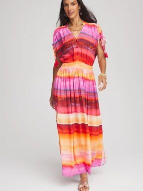 Chico’s Rio Sunset Maxi Dress, Size 12, NWT